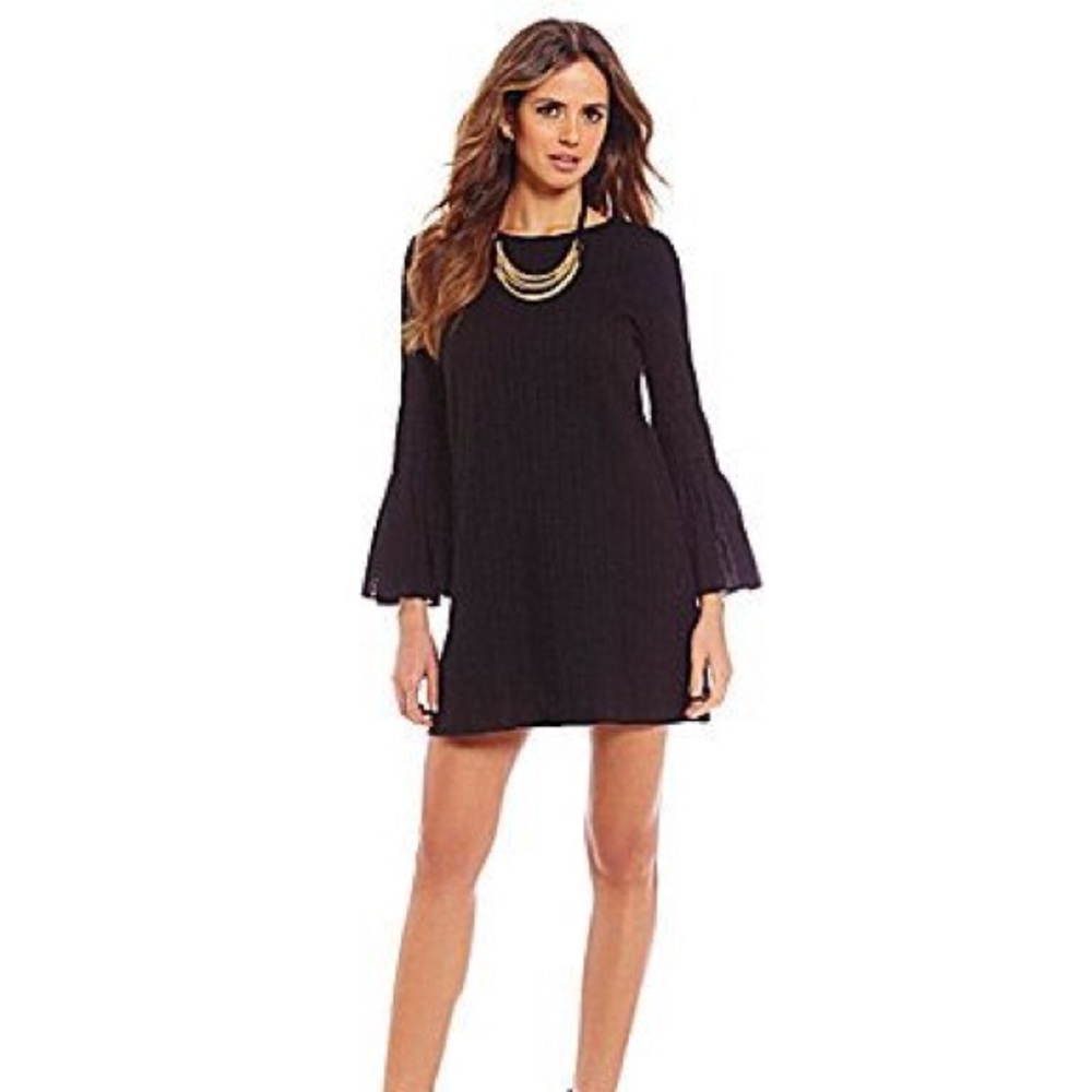 Gianni Bini Bell Sleeve Playsuit in Black color
